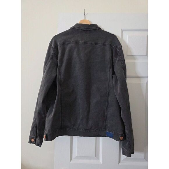 Mugsy Jeans Denim Jacket ACES Dark Grey XXL NWOT - Picture 7 of 11